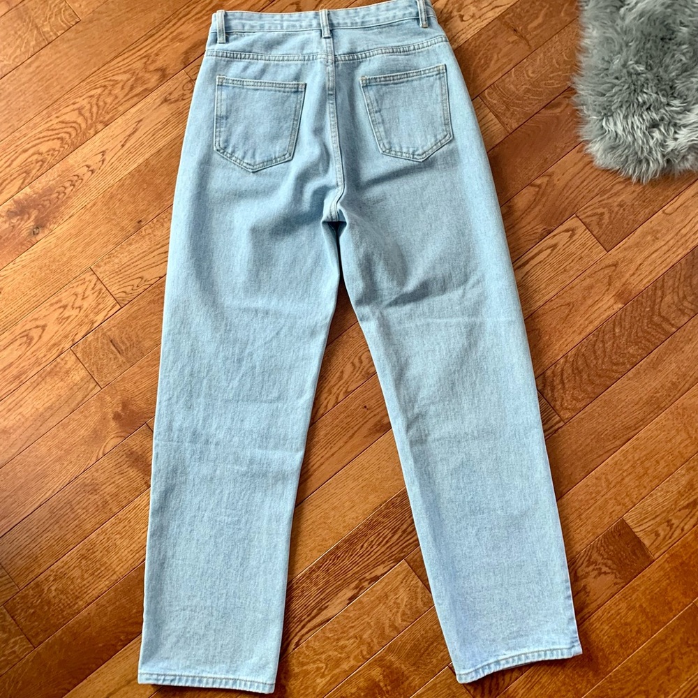 Shein Light Wash Ripped Jeans - Picture 2 of 2